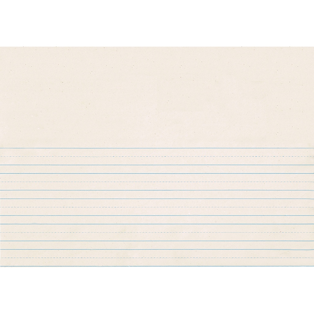 18" x 12" Picture Story 7/8" x 7/16" x 7/16" Ruled Long Newsprint Handwriting Paper 500 Sheets