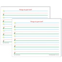 Smart Start K-1 Writing Paper: 100 Sheets Per Pack 2 Packs