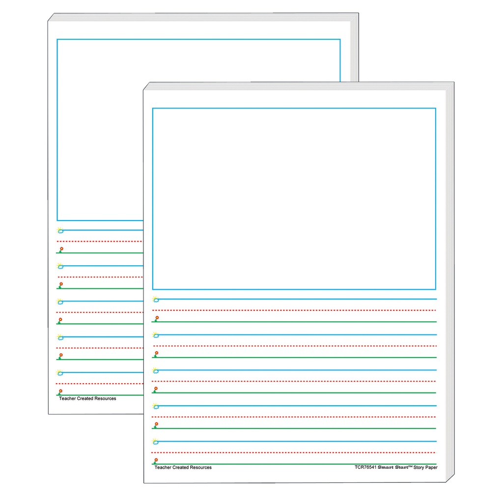 Smart Start 1-2 Story Paper: 100 Sheets Per Pack 2 Packs