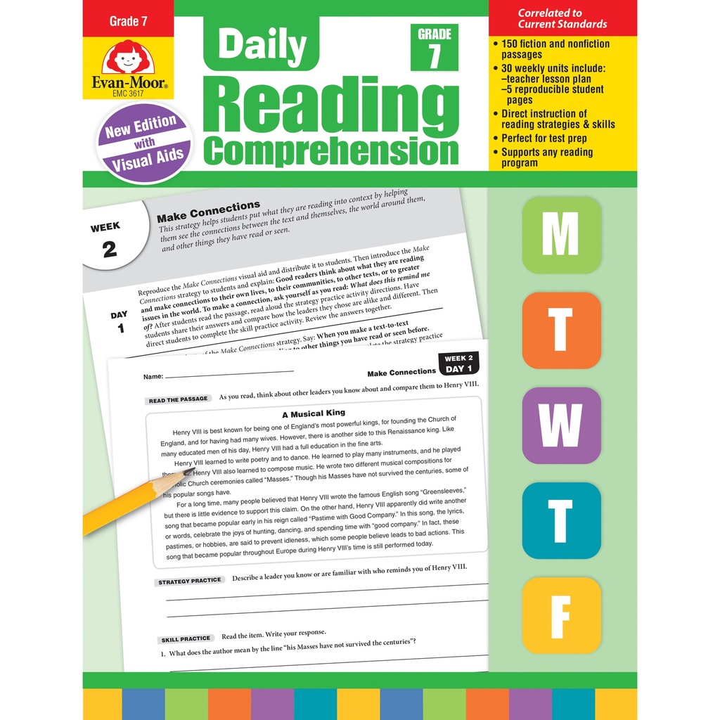 Teacher's Edition Daily Reading Comprehension Grade 7