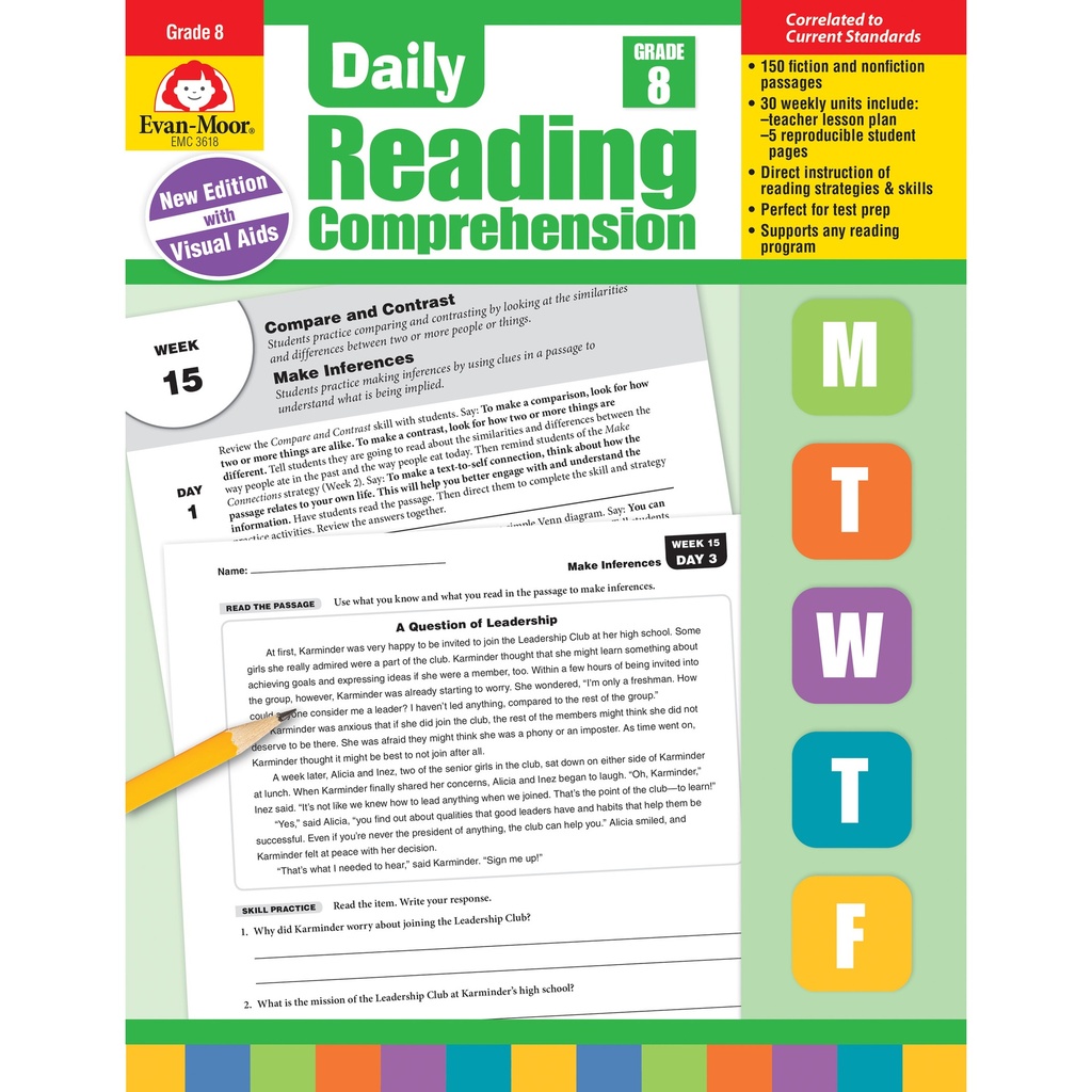 Teacher's Edition Daily Reading Comprehension Grade 8