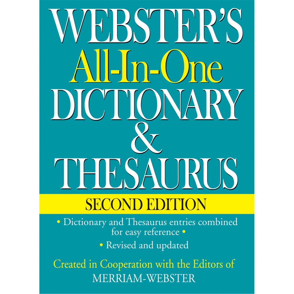 Webster's All-in-One Dictionary & Thesaurus Second Edition