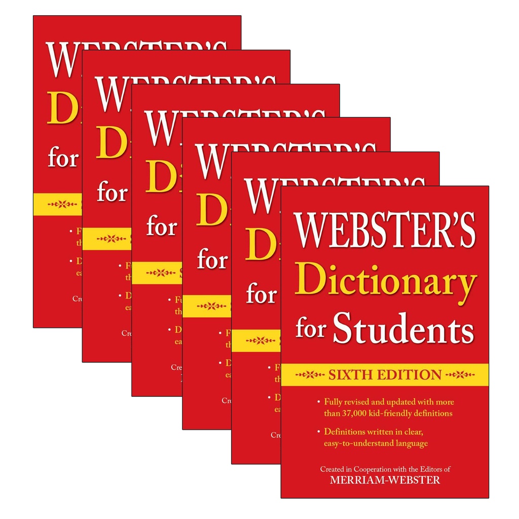 Webster's Dictionary for Students Sixth Edition Pack of 6