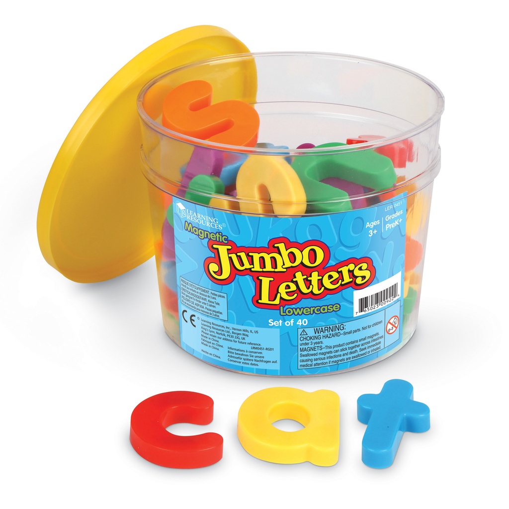 Jumbo Magnetic Lowercase Letters and Numbers
