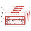 Magnetic Word Builder Boards with Magnetic Letters 4 Boards