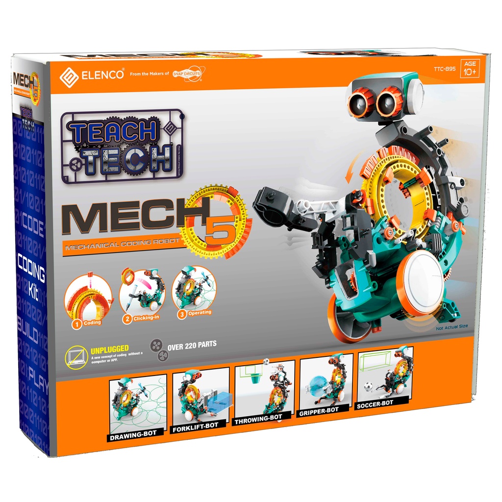 TEACH TECH™ Mech-5 Mechanical Coding Robot
