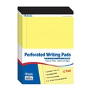 Canary 8.5" x 11.75" Perforated Writing Pads Pack of 12
