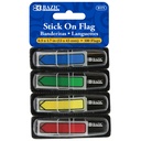 Neon Primary Color Printed Arrow Flags with Dispenser 25 ct 4 Pack