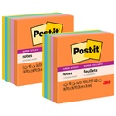 Energy Boost Collection 3 in x 3 in Super Sticky Notes 10 Pads