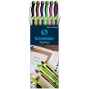 Assorted Schneider Xpress Fineliner Pens 6-Color