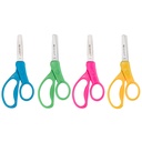 5" Blunt Assorted Colors Hard Handle Kids Scissors 30ct