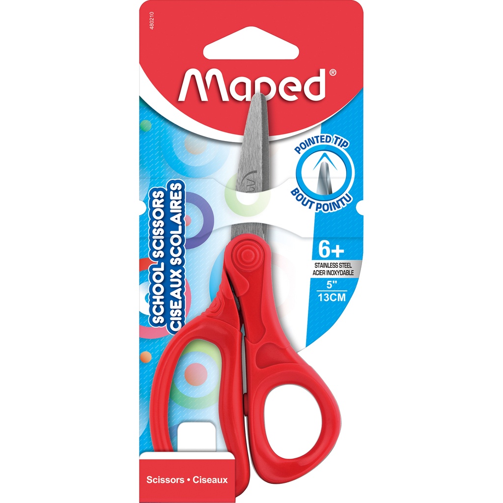 Assorted Essential 5" Pointed School Scissors