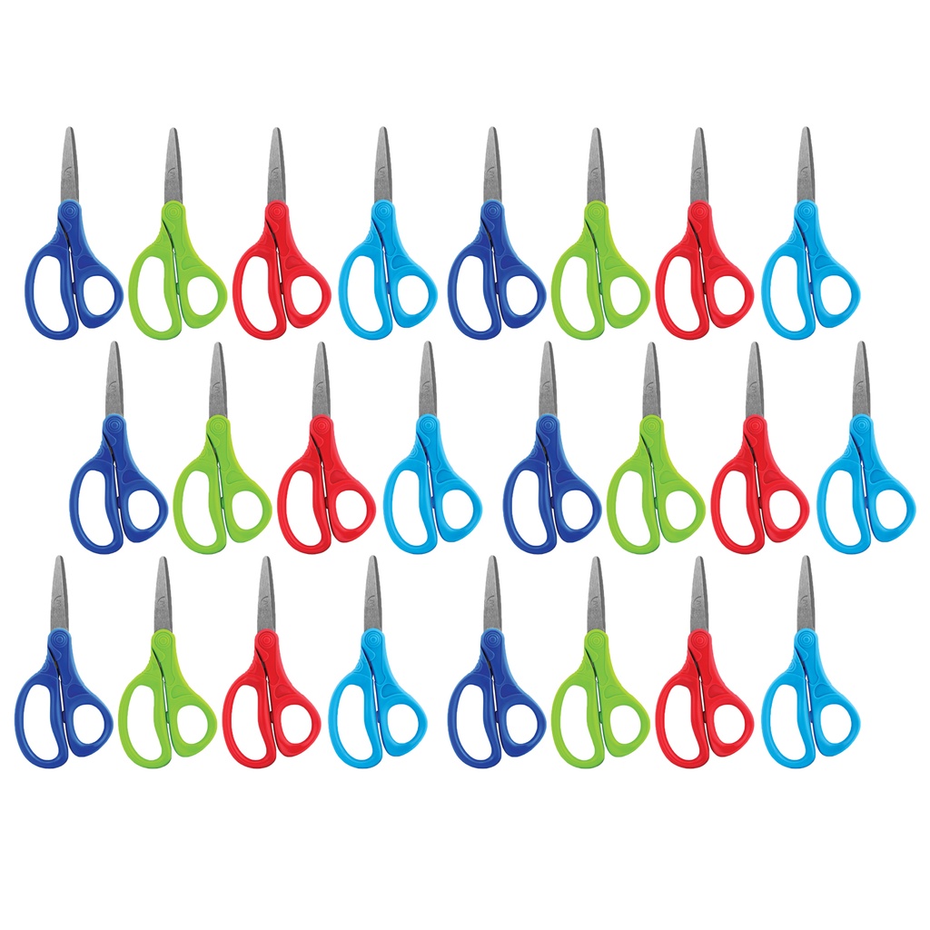 Assorted Essentials 5" Pointed Kids Scissors Pack of 24