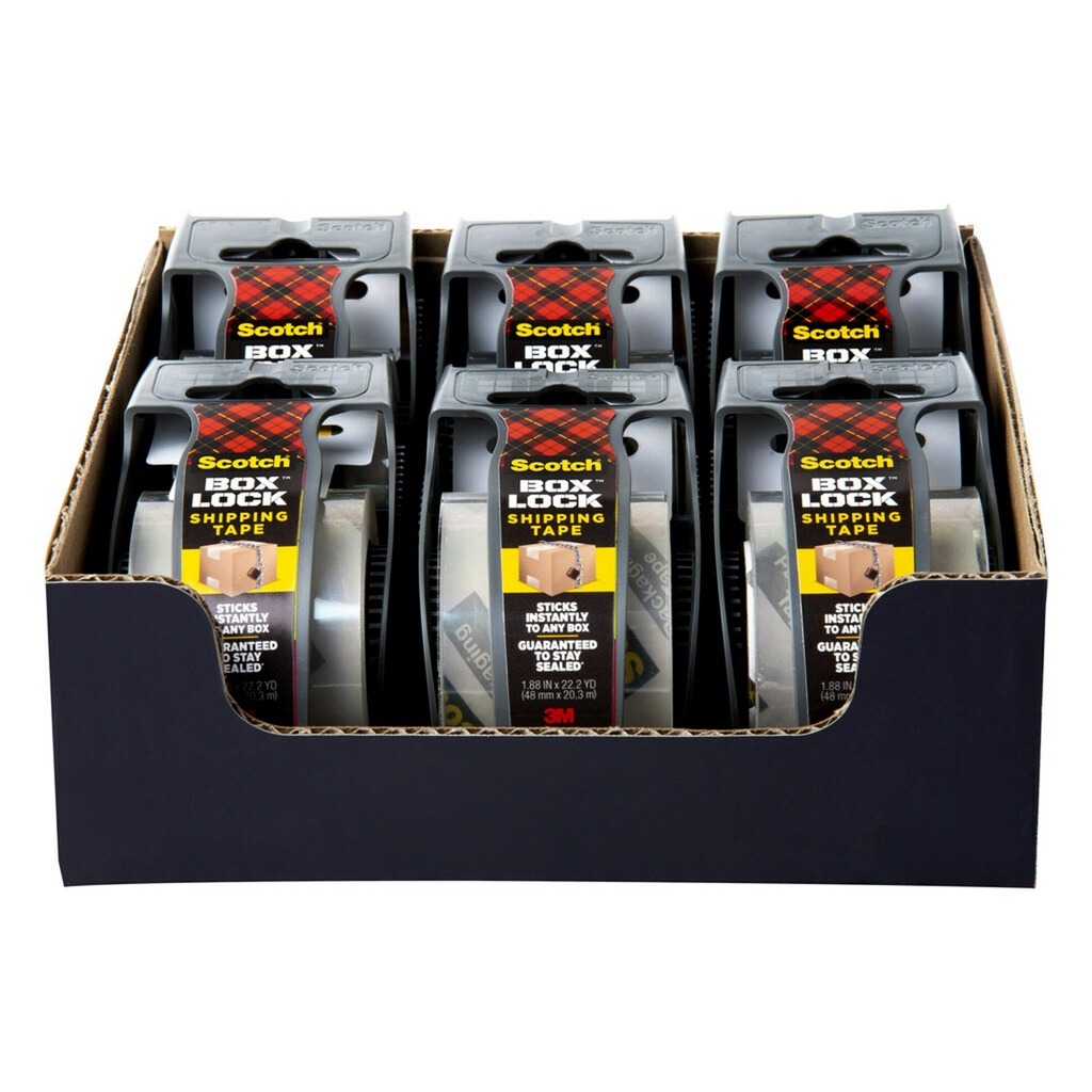 1.88 in x 22.2 yd Shipping Packaging Tape Pack of 6