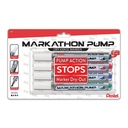 Assorted Chisel Tip Markathon Pump Dry Erase Marker 4-Pack