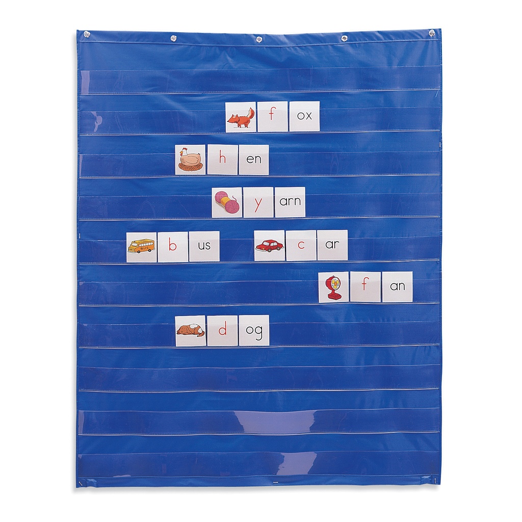 Blue 33.5" x 42" Standard Pocket Chart