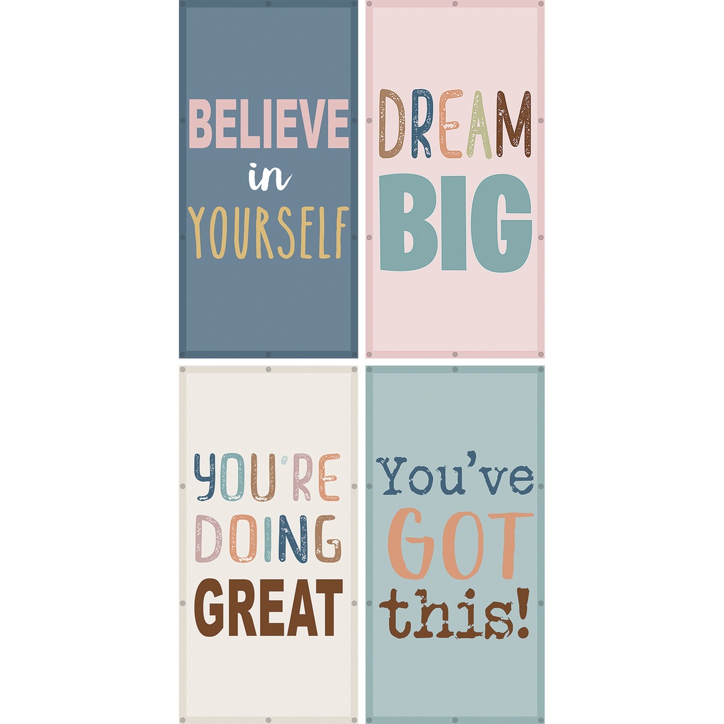 2' x 4' Be Positive Calming Covers Ceiling Light Filters Pack of 4