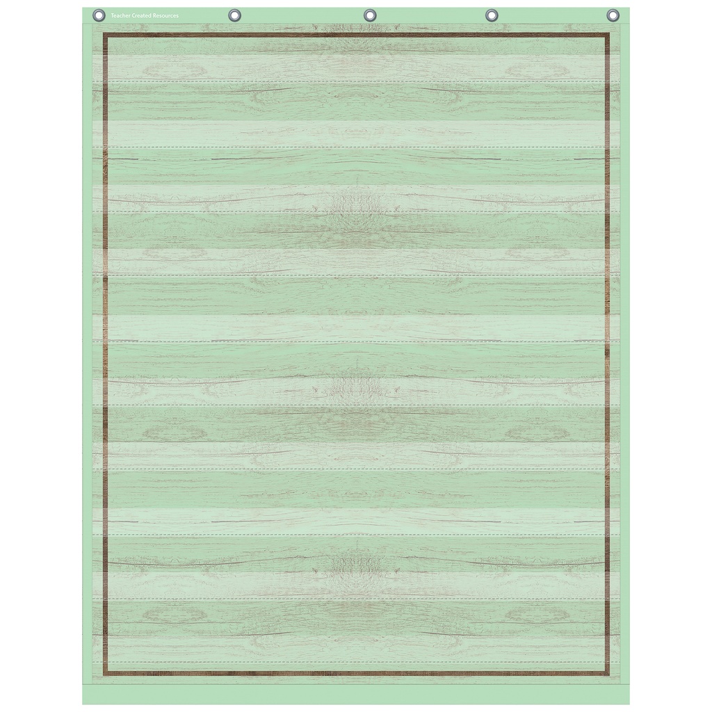 Mint Painted Wood Design 10 Pocket Chart