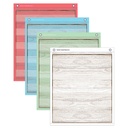 Painted Wood Design Magnetic Mini Pocket Charts