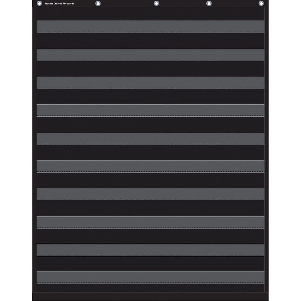 Black 10 Pocket Chart