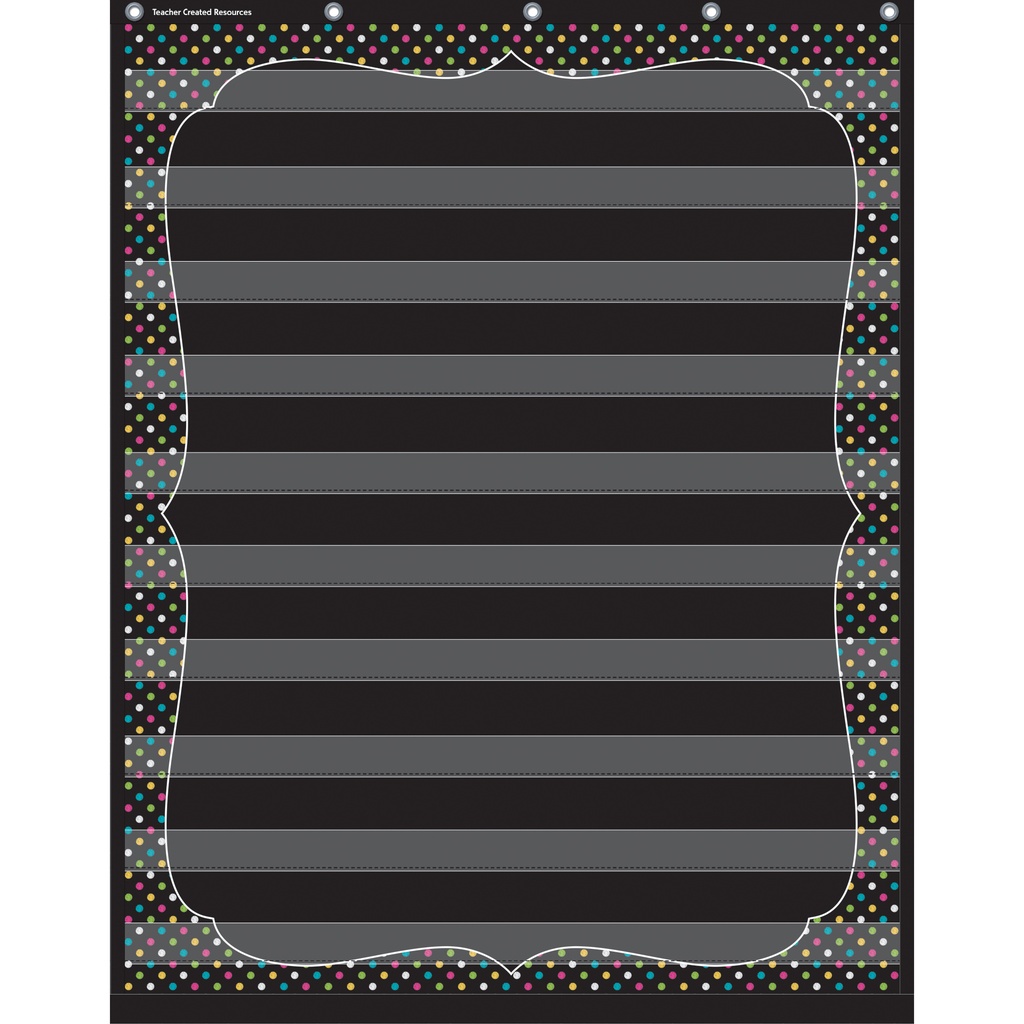 Chalkboard Brights 10 Pocket Chart