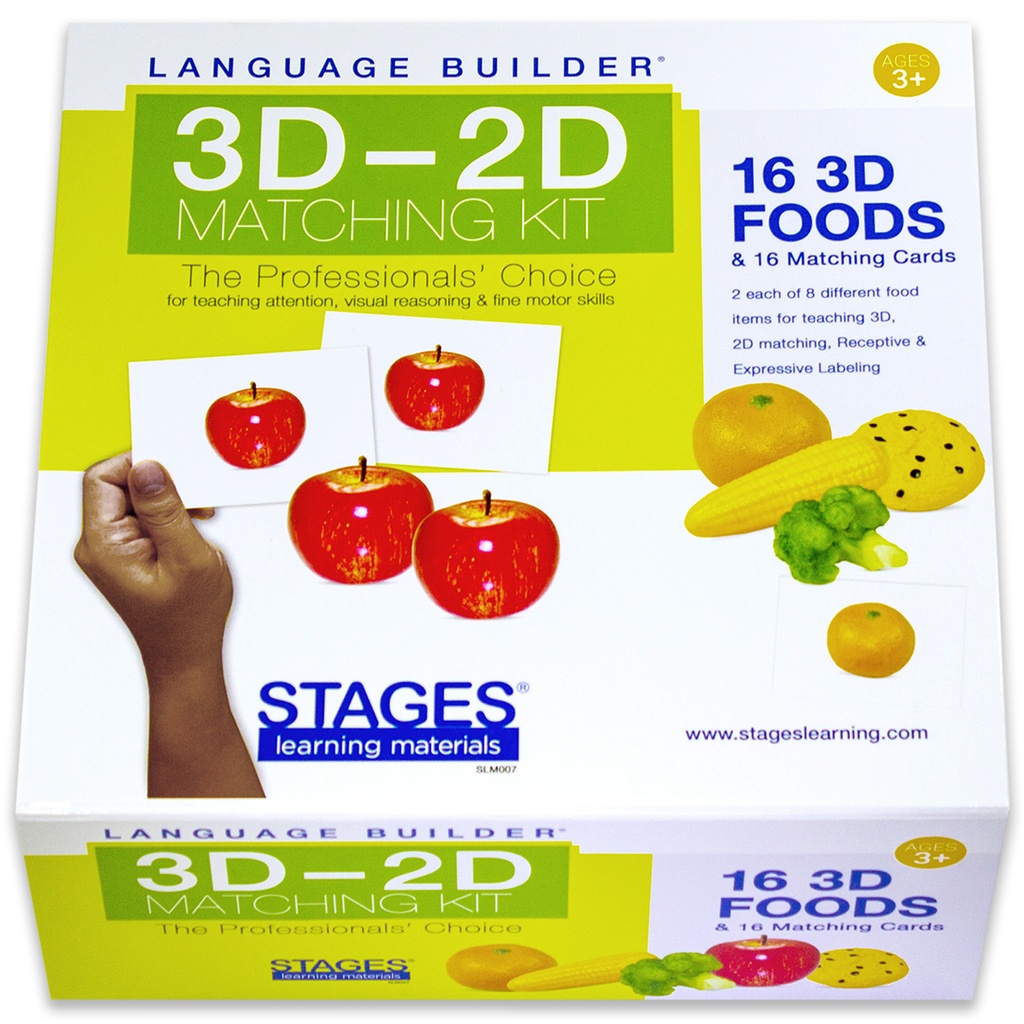 Language Builder® 3D-2D Matching Foods Kit