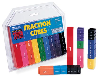 Fraction Tower Cubes Fraction Set