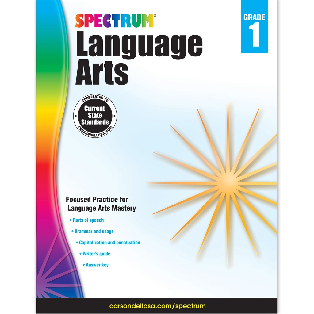 Spectrum Language Arts Workbook Grade 1 Paperback