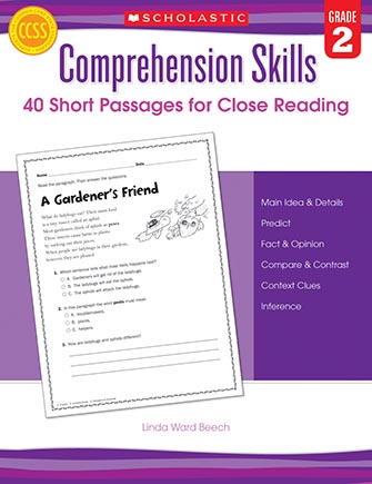 Comprehension Skills: Short Passages for Close Reading Book Grade 2
