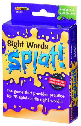 Grades K-1 Sight Words Splat Game