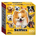 Dog Selfies Mini Shaped 12 Puzzle Set