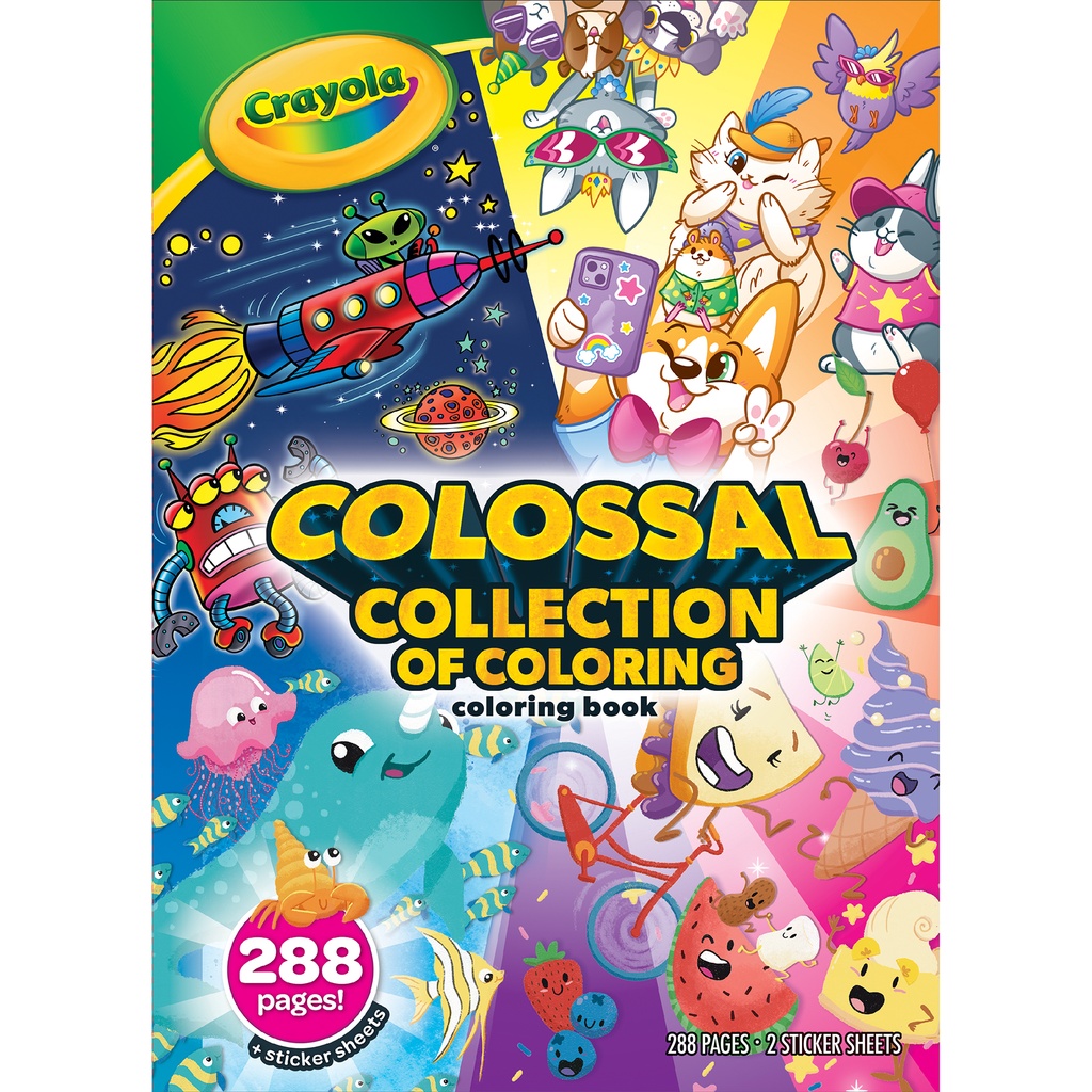 Colossal Collection of Coloring Book with Sticker Sheets