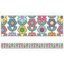 Happily Ever Elementary Retro Remix Flower Straight Border