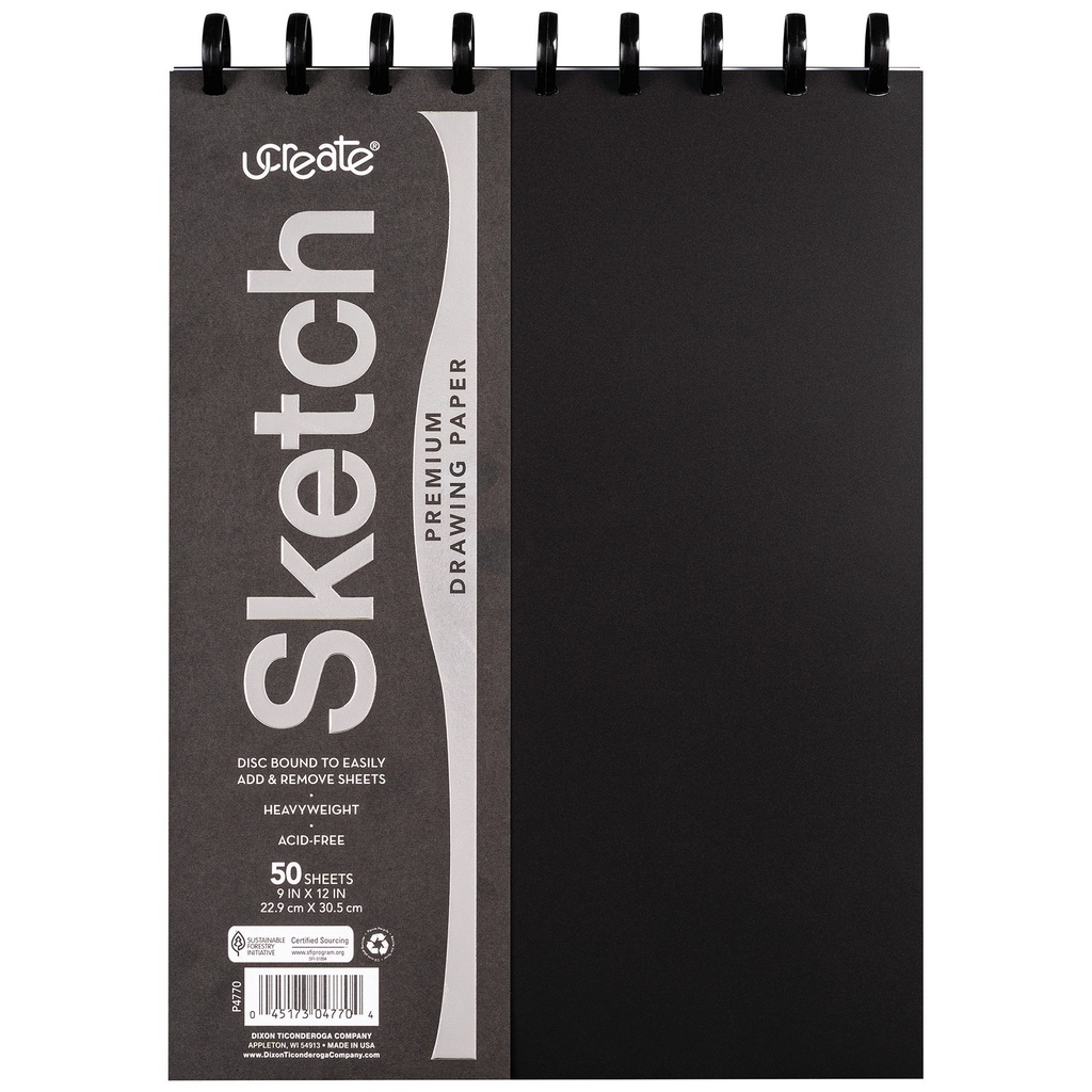 Disc Bound 9" x 12" Sketch Book