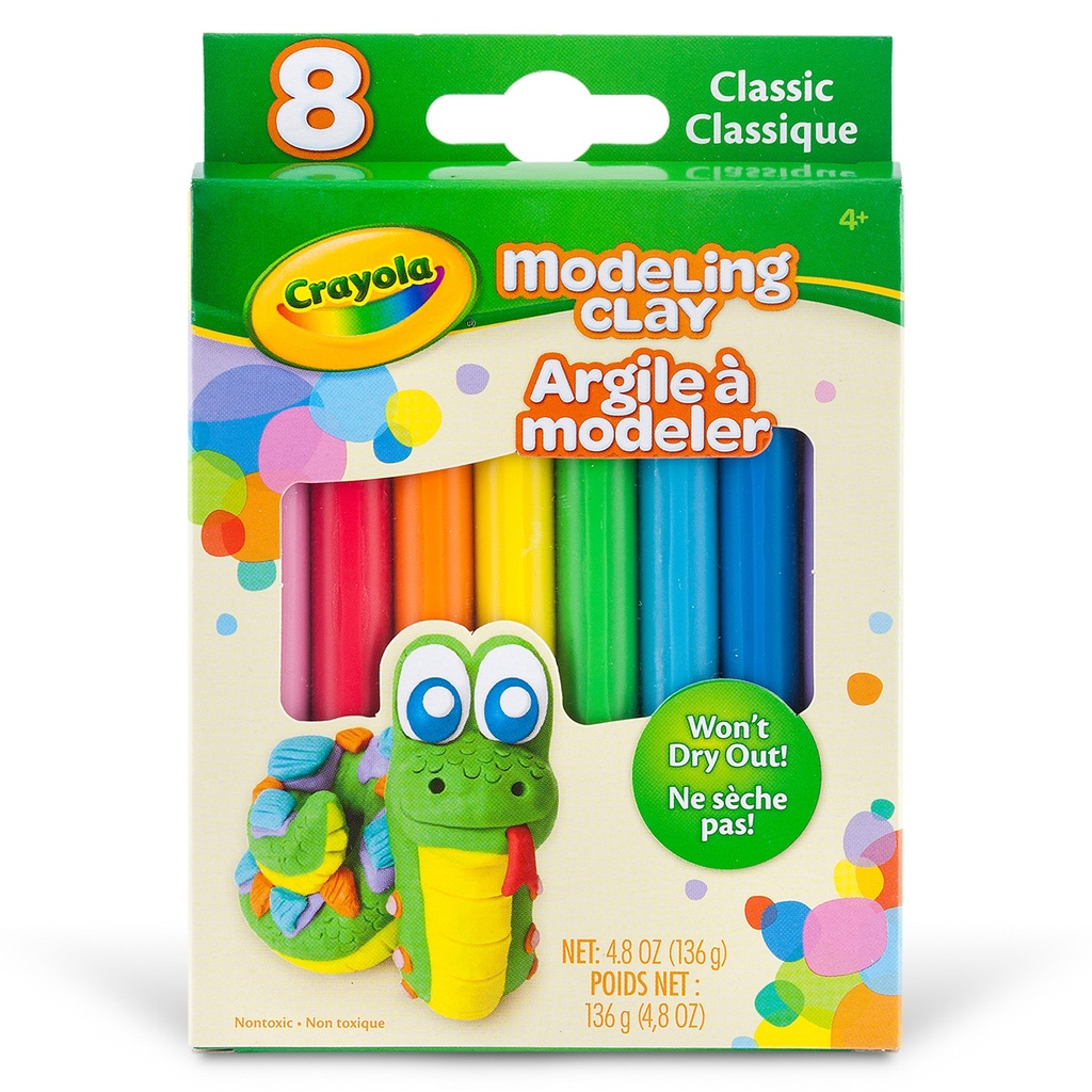Classic 8 Color Modeling Clay