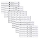 12" Plastic Ruler 36ct