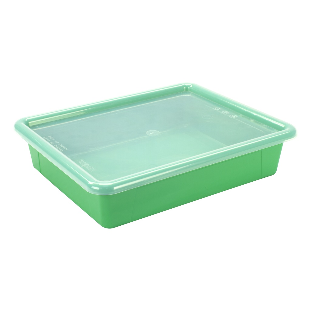 Green Storage Tray with Lid