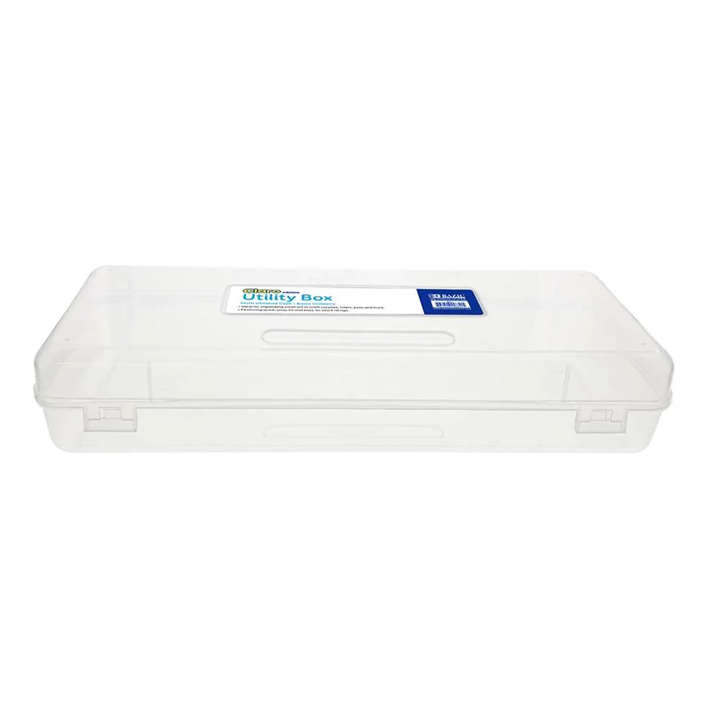 Clear Multipurpose Ruler-Length Utility Box