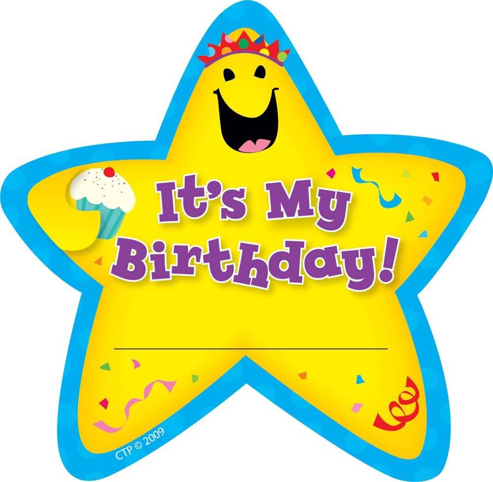 It's My Birthday Star Badge Pack Of 36  Pack