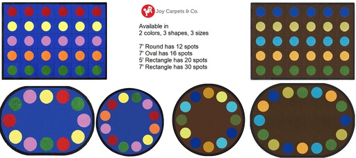 [1430 JC] Lots Of Dots Seating Rug