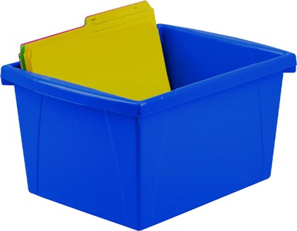 [61451U06C STX] Small Classroom Storage Bin Blue Each
