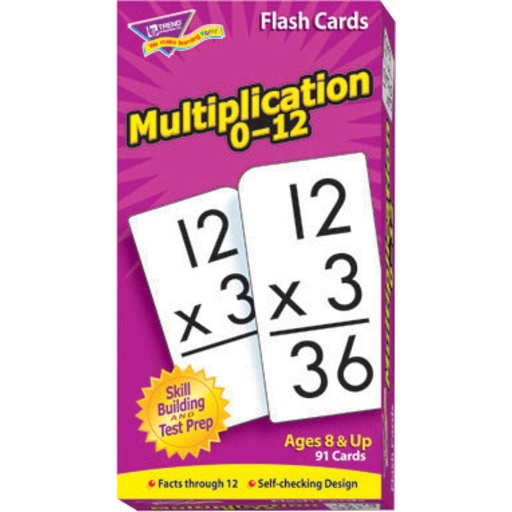 [53105 T] Multiplication 0-12 Skill Drill Flash Cards