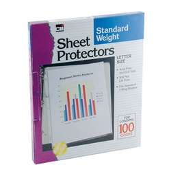 [48281 CLI] Non Glare Sheet Protectors Box/100