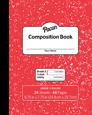 [MMK37139 PAC] One Subject Composition Book for Gr 3