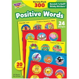 [6480 T] Positive Words Stinky Stickers Variety Pack