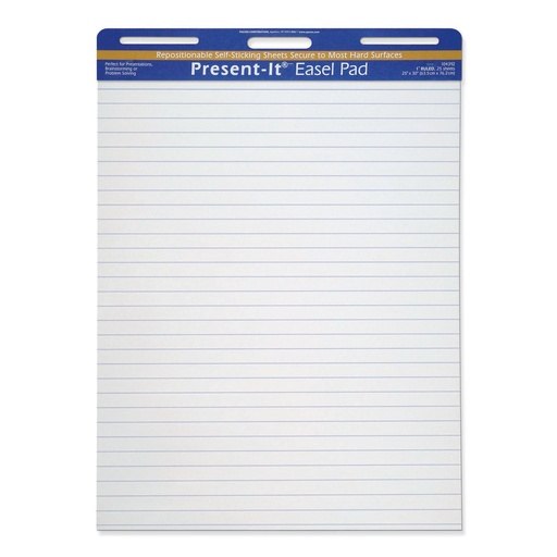 [104392 PAC] Present It Easel Pad 25 x 30 1in Rule 25 Sheets