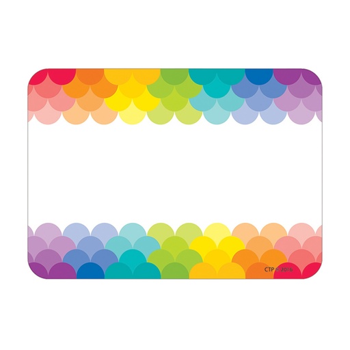 [4821 CTP] Rainbow Scallops Name Tags