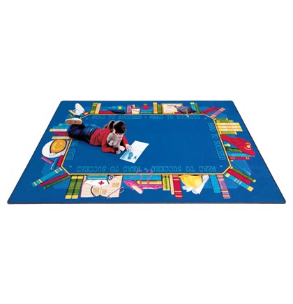 [1438CC JC] Read to Succeed Rug 5ft 4in x 7ft 8in Oval