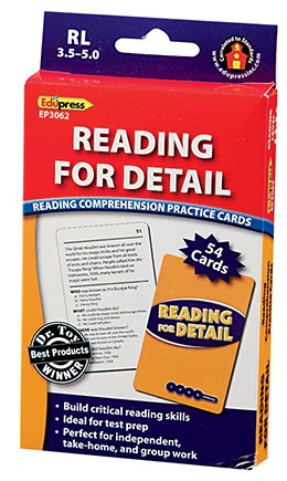[63062 TCR] Reading for Detail Reading Comprehension Blue Level