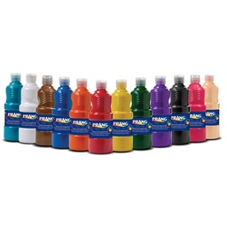 [21696 DIX] Ready-to-Use Liquid Tempera  16oz 12 Assorted Colors